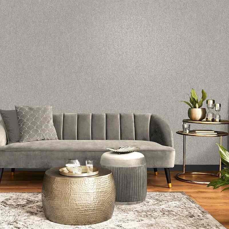  Ứng dụng giấy dán tường màu ghi cho từng không gian sống