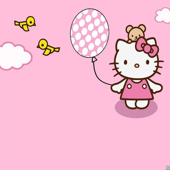 Tranh Dán Tường Hello Kitty