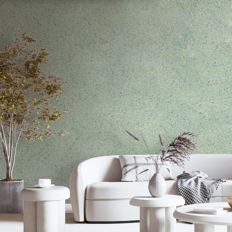 giấy dán tường màu xanh pastel