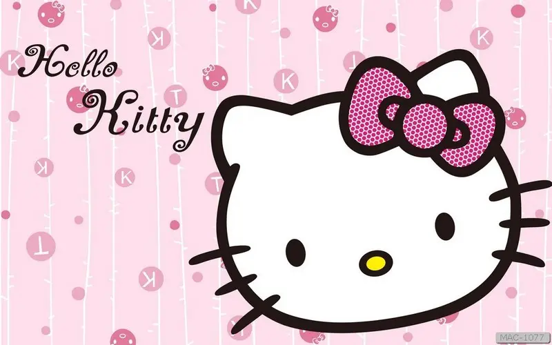 Giấy Dán Tường Hello Kitty