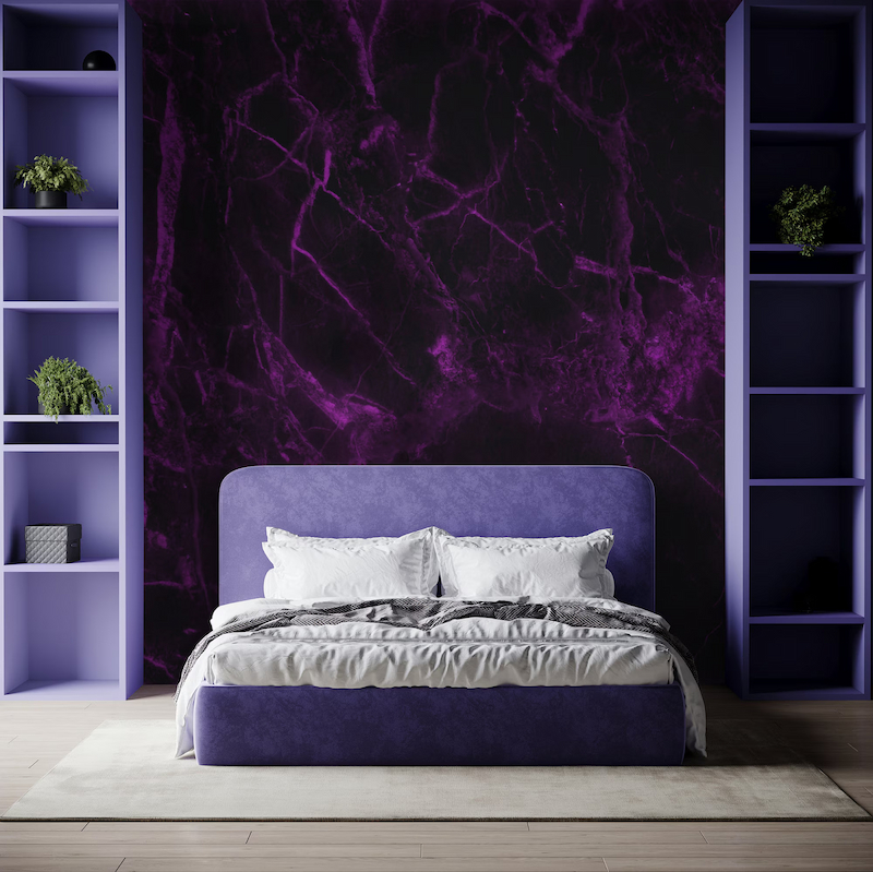 Giấy dán tường màu tím đậm Giấy dán tường màu tím đậm