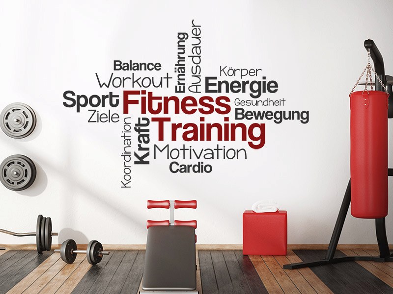 giấy dán tường phòng gym