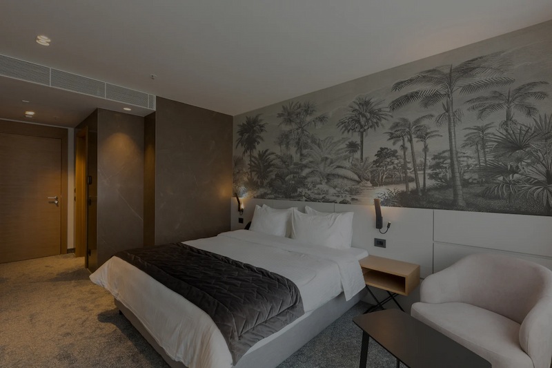 giấy dán tường khách sạn