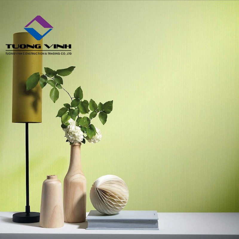 Giấy Dán Tường Màu Xanh Lá Cây