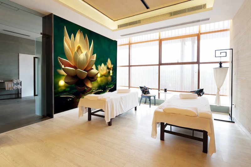 giấy dán tường spa
