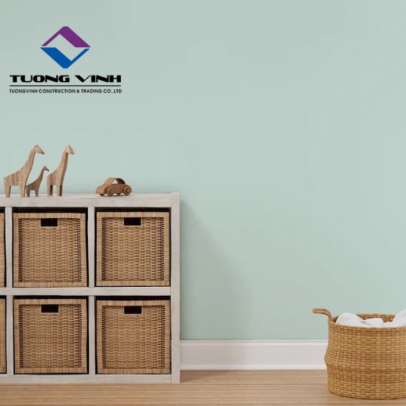 Giấy Dán Tường Màu Xanh Mint