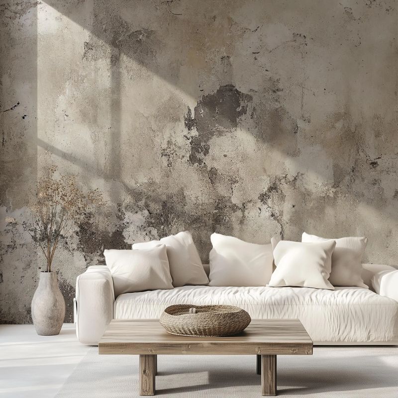 giấy dán tường màu nâu sữa