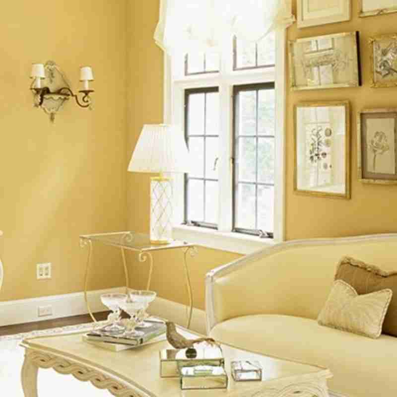 Nguyên tắc phối màu giấy dán tường vàng pastel với nội thất Nguyên tắc phối màu giấy dán tường vàng pastel với nội thất