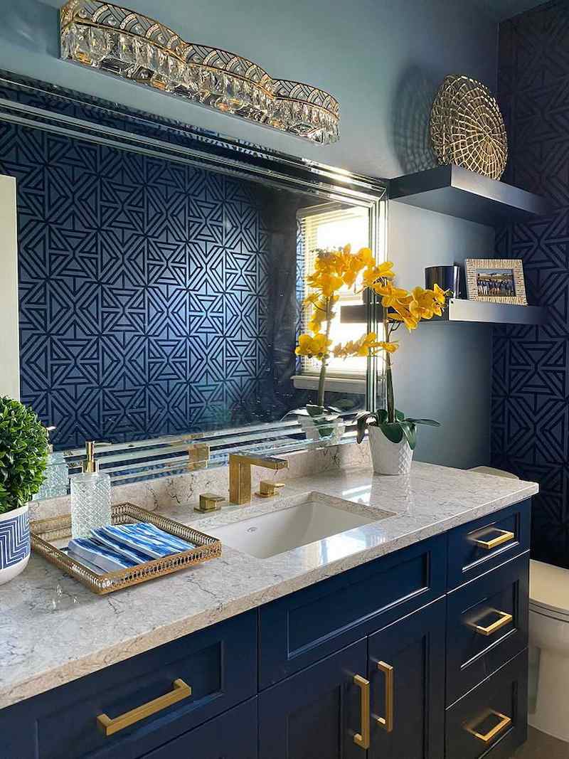 giấy dán tường màu xanh dương giấy dán tường màu xanh dương