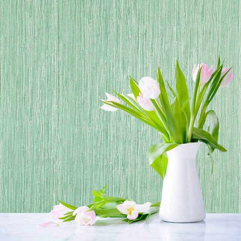 Giấy Dán Tường Màu Xanh Bạc Hà