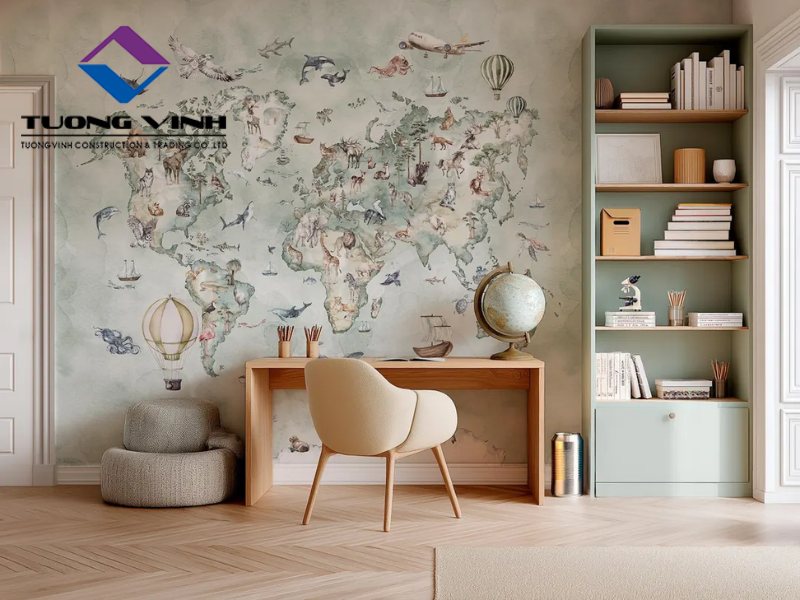 9+ Giấy Dán Tường Phòng Đọc Sách Tối Giản, Nhẹ Nhàng