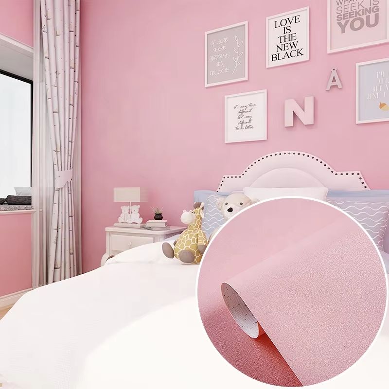 giấy dán tường hàn quốc màu hồng