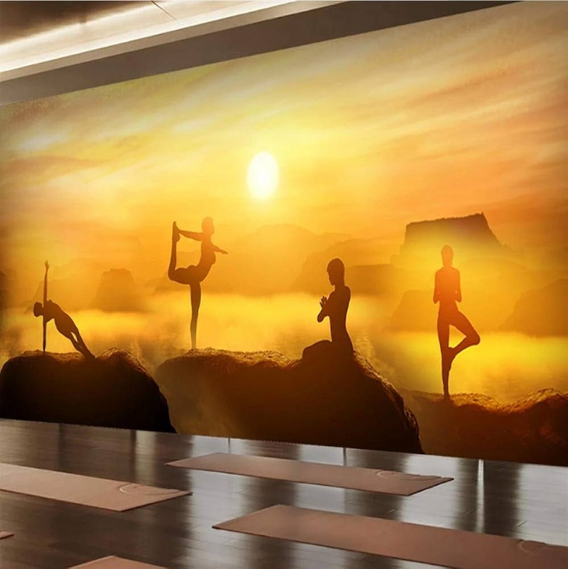 giấy dán tường phòng yoga giấy dán tường phòng yoga