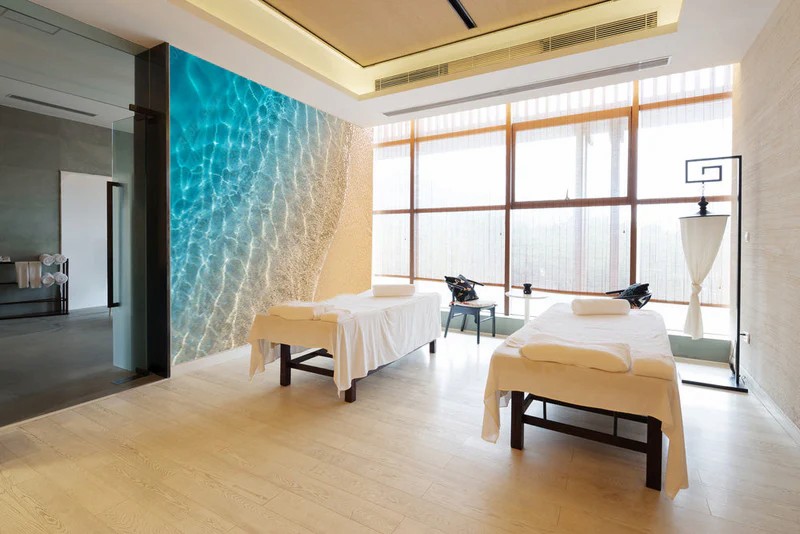 giấy dán tường spa