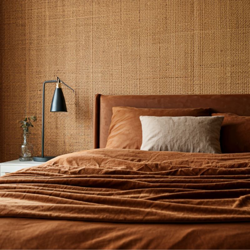 giấy dán tường màu nâu