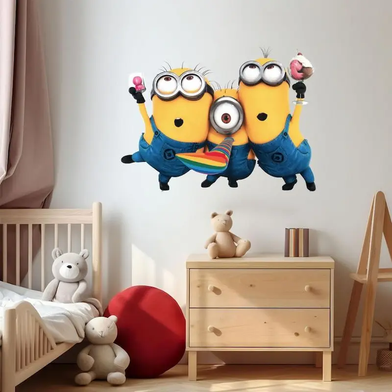 cách trang trí phòng ngủ Minions