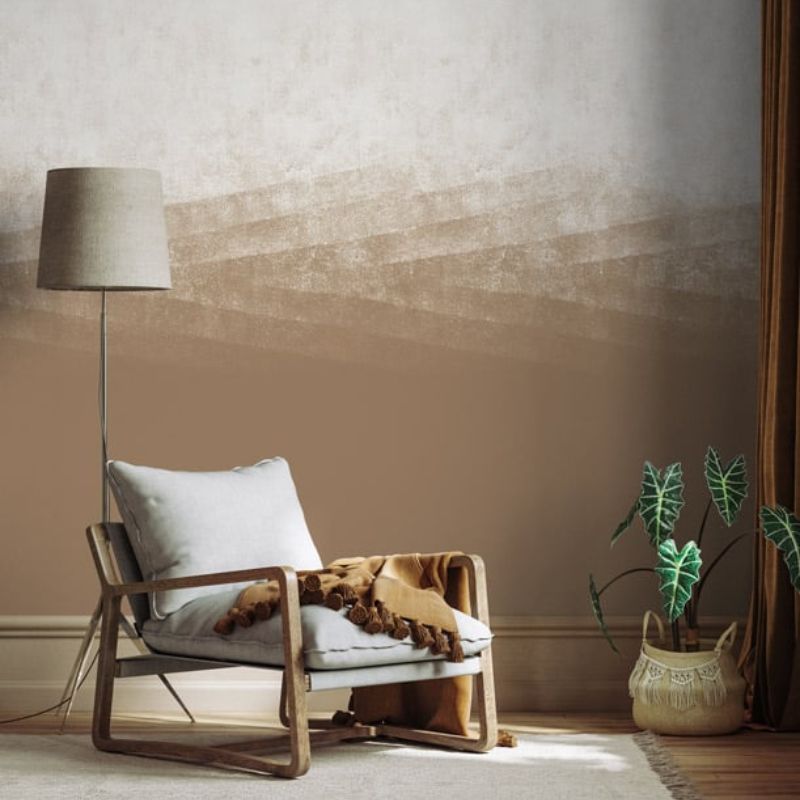 giấy dán tường màu nâu sữa