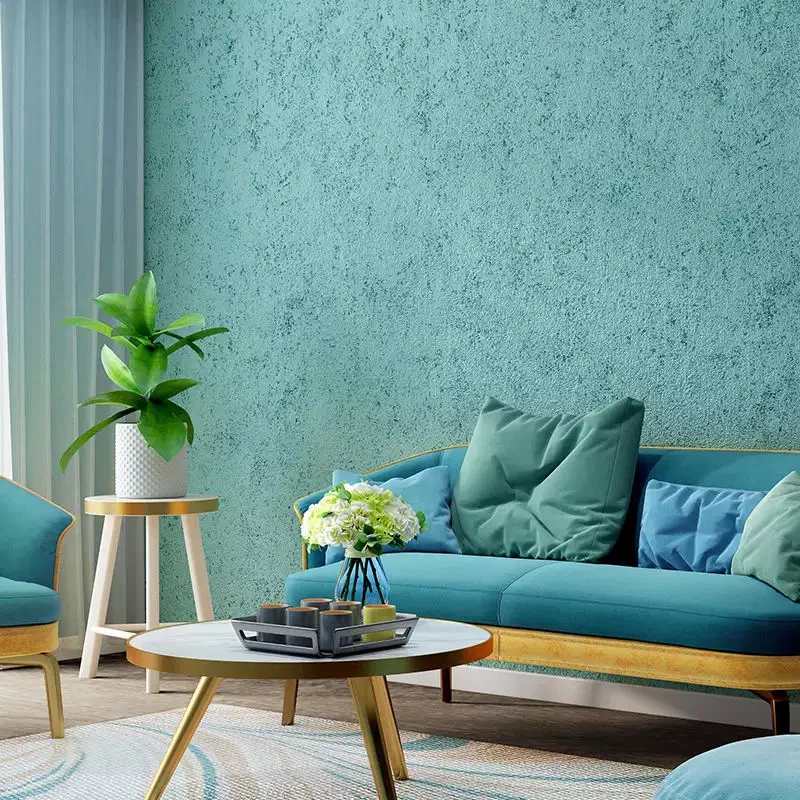 dán tường màu xanh