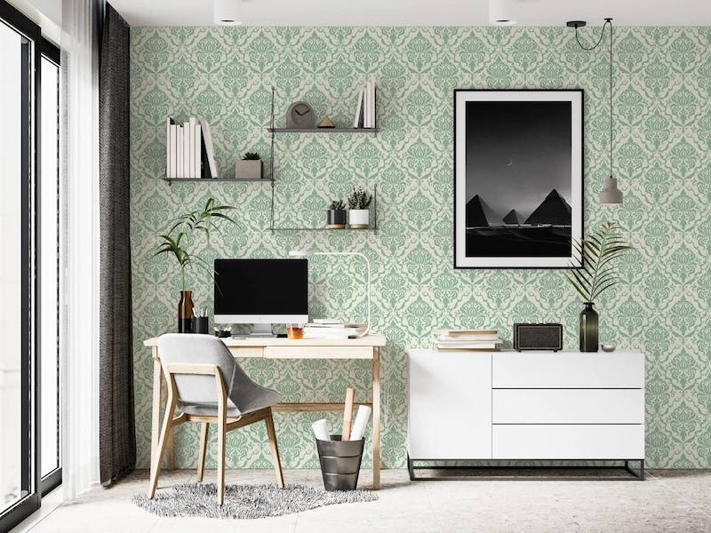 giấy dán tường màu xanh mint giấy dán tường màu xanh mint