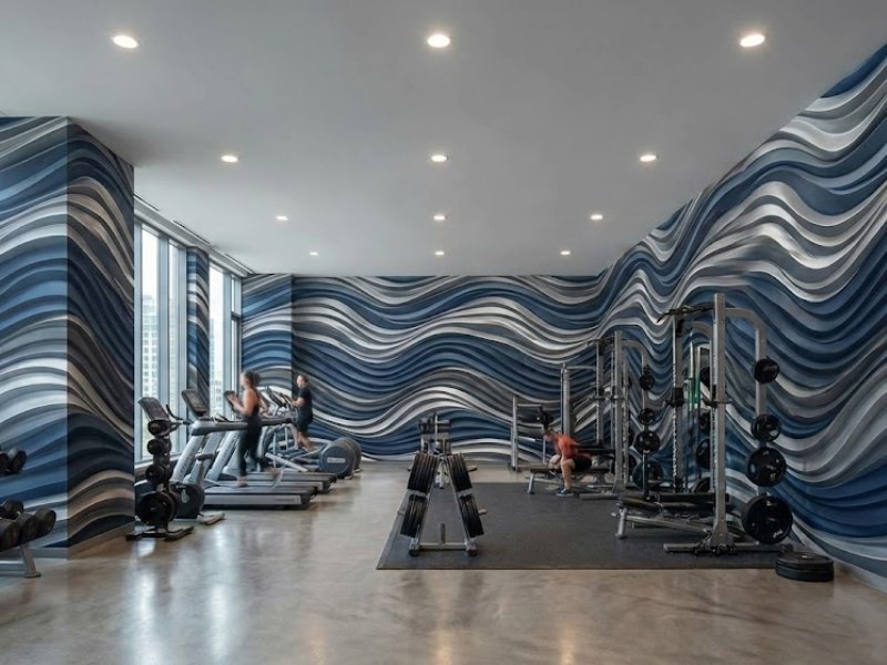 Mẫu 9: Sóng nước 3D