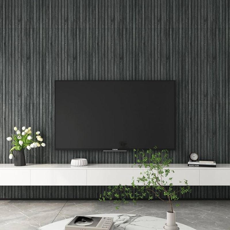 Giấy Dán Tường Đen Giả Gỗ