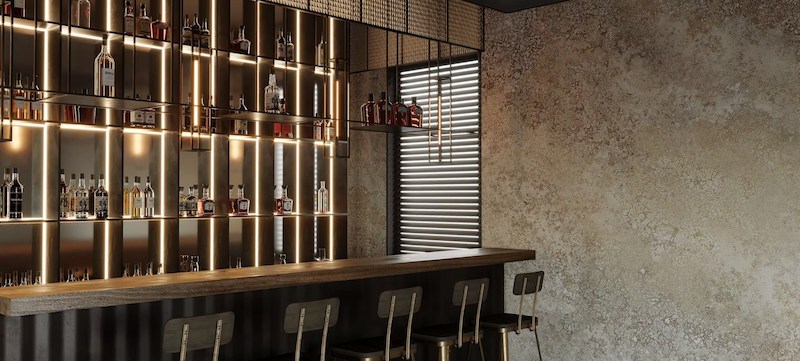 giấy dán tường nhà hàng