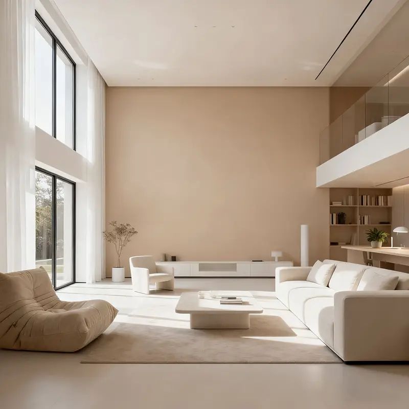 Yếu tố gam màu nâu sữa trong không gian sống