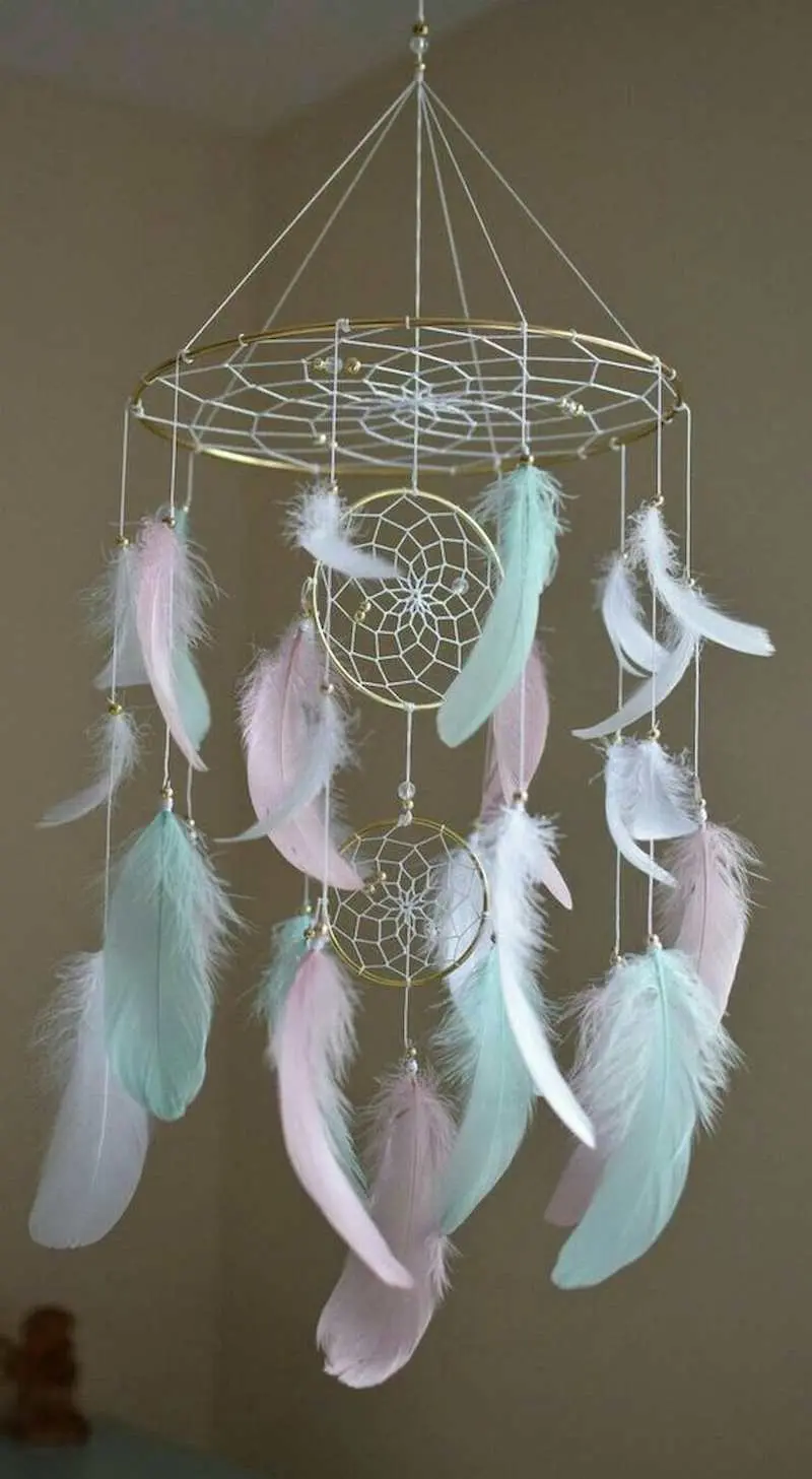 Làm dreamcatcher trang trí phòng ngủ