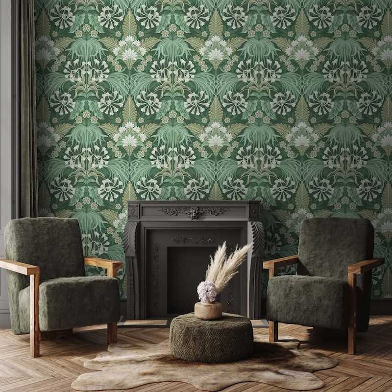 giấy dán tường xanh rêu giấy dán tường xanh rêu