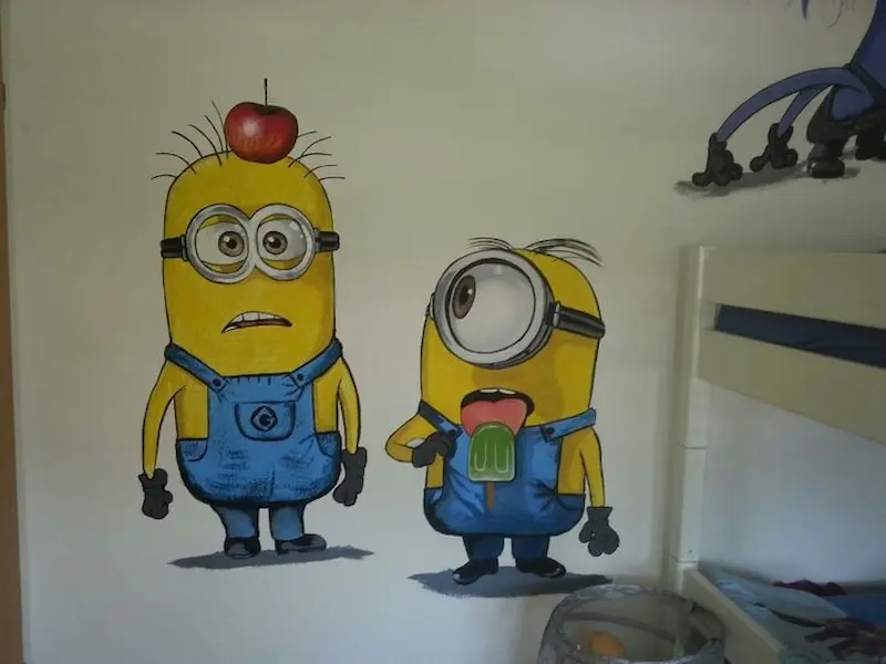 cách trang trí phòng ngủ Minions