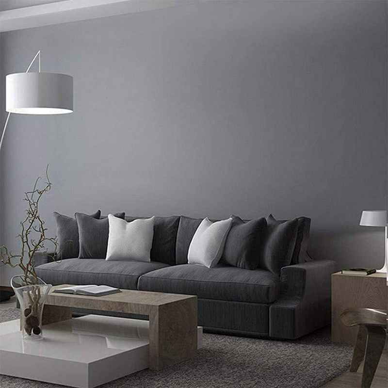 Giấy Dán Tường Màu Xám Trơn