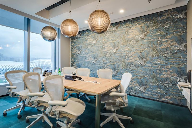 giấy dán tường phòng họp