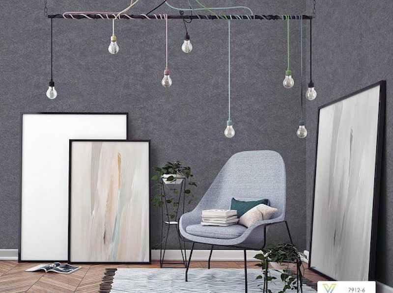 Ưu điểm vượt trội của giấy dán tường màu xám trơn