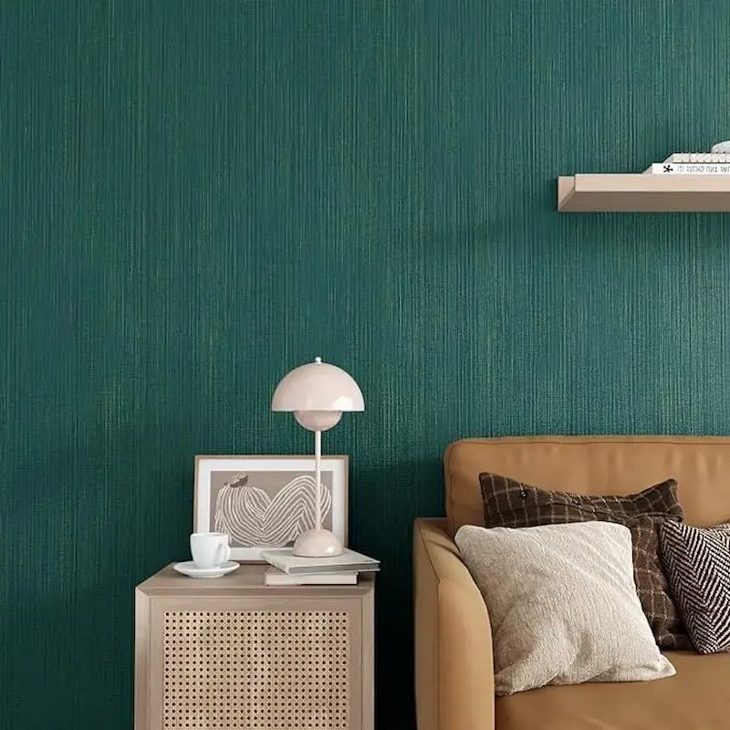 Mẫu Giấy Dán Tường Xanh Cổ Vịt