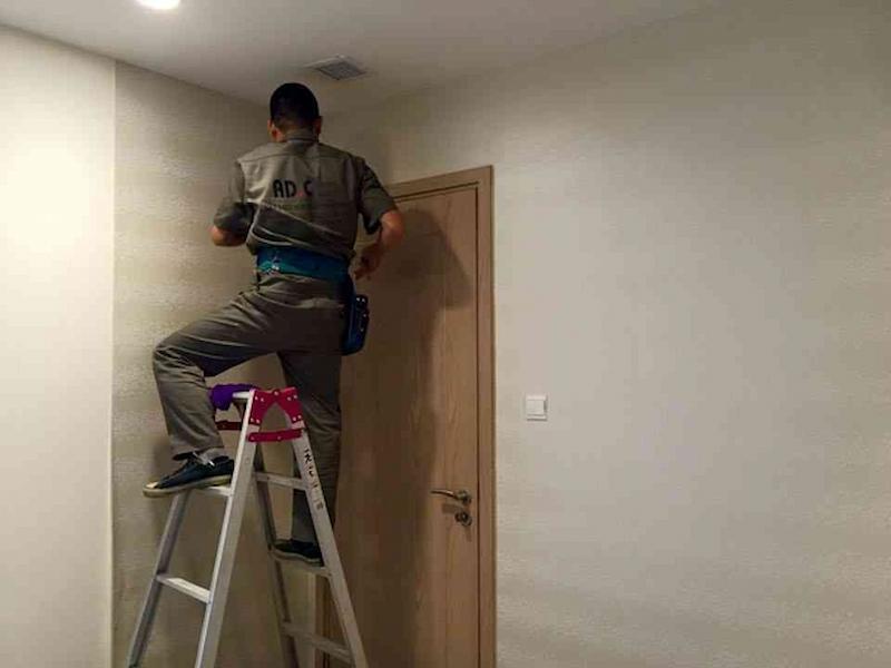 giấy dán tường phòng ngủ màu hồng