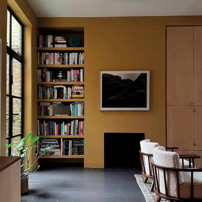 Giấy Dán Tường Màu Nâu Vàng