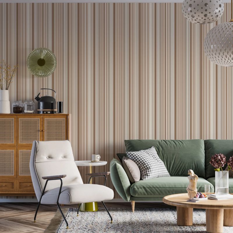 giấy dán tường màu nâu sữa