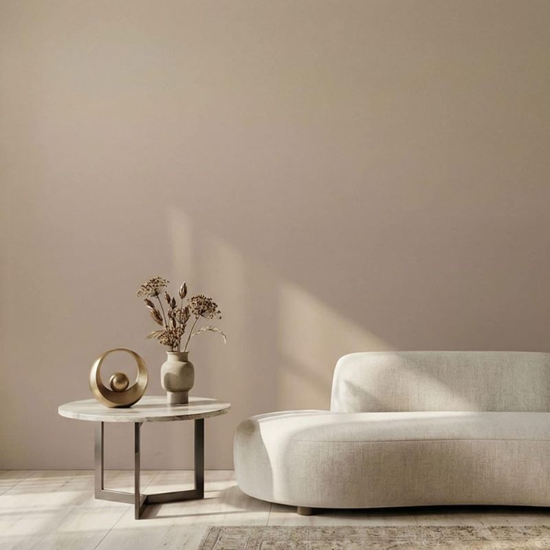 giấy dán tường màu nâu sữa