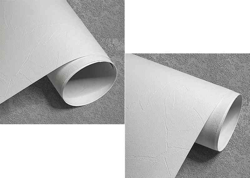 Giấy dán tường màu xám trắng vinyl pvc