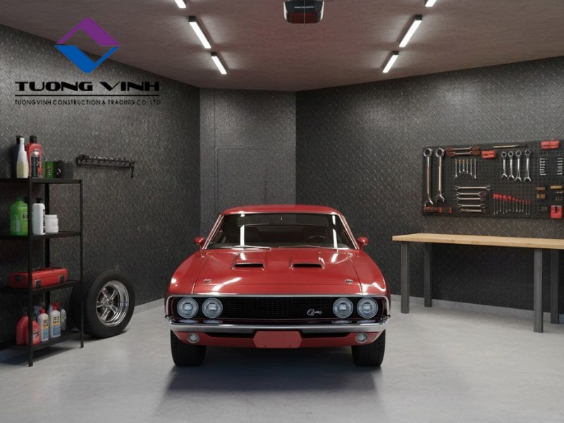 10+ Mẫu Giấy Dán Tường Gara Ô Tô Đẹp Sang Trọng Nhất