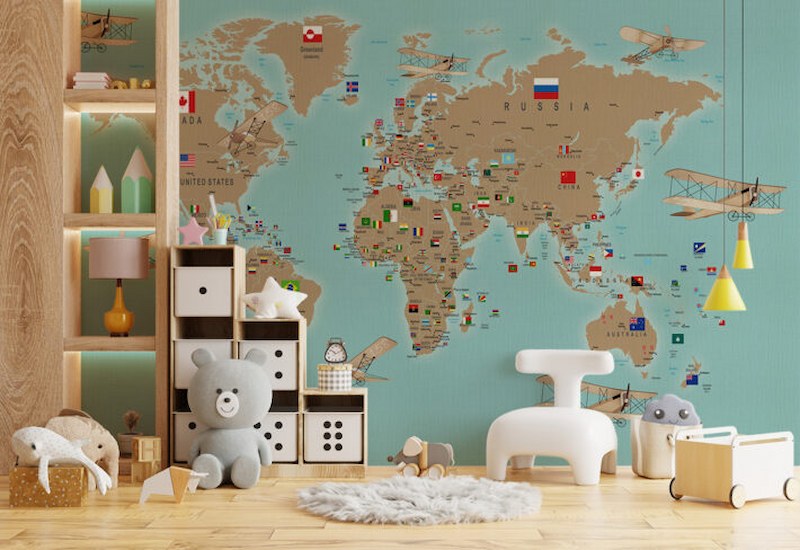 giấy dán tường mầm non