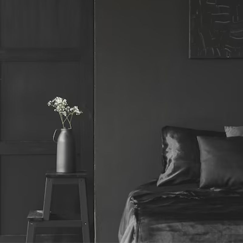 Giấy Dán Tường Màu Đen Trơn
