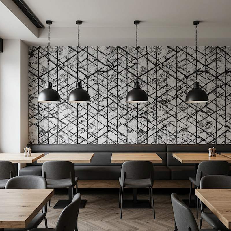 giấy dán tường nhà hàng