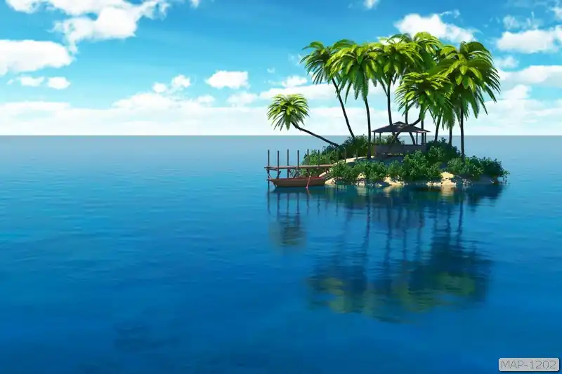 tranh phong cảnh biển 3d