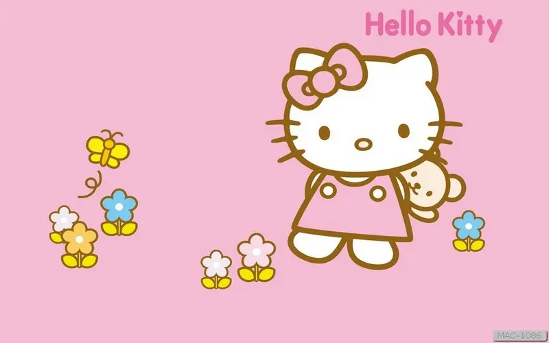 giấy dán tường Hello Kitty