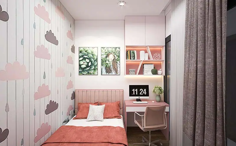 Thiết kế phòng ngủ nhỏ diện tích 3m2  Nội Thất Gia Viên