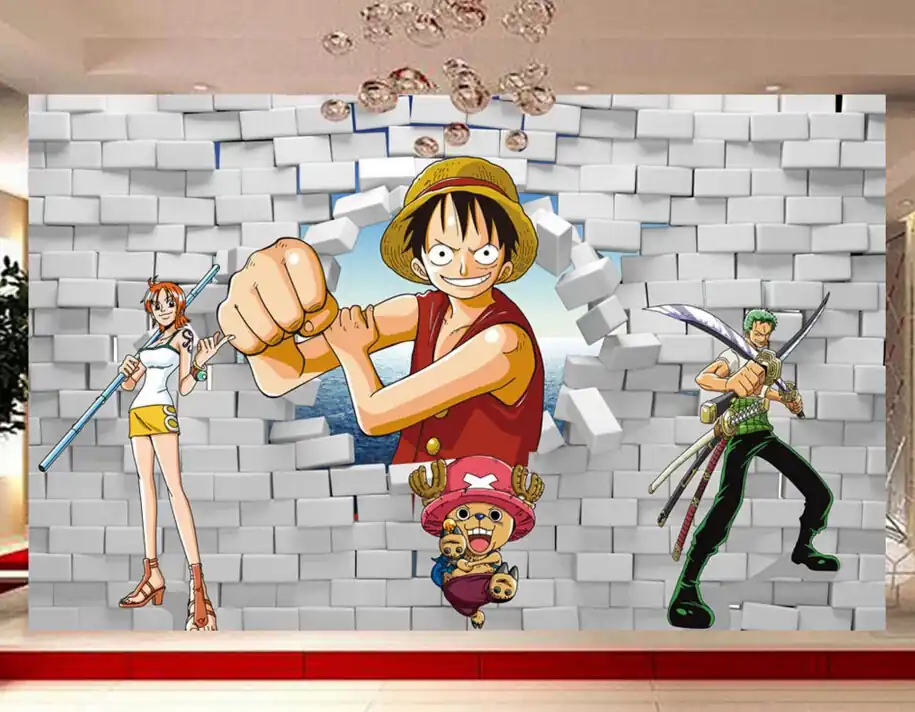  # 10+ Mẫu Giấy Dán Tường One Piece, Luffy Trang Trí Phòng