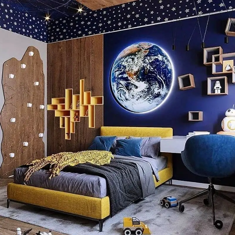 thiết kế phòng ngủ cho bé trai 15 tuổi