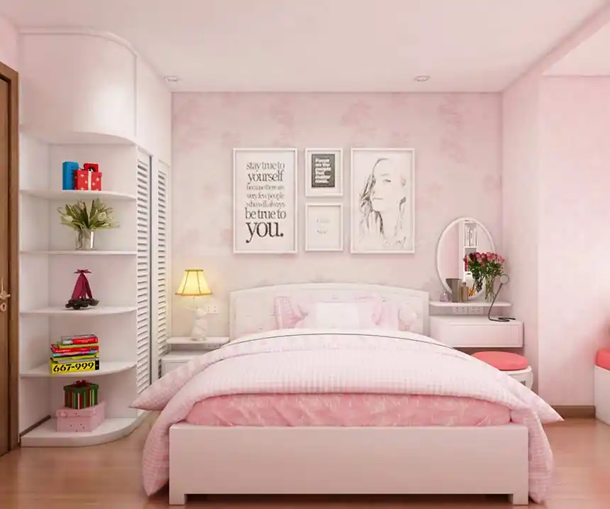  thiết kế phòng ngủ cho bé gái 18 tuổi