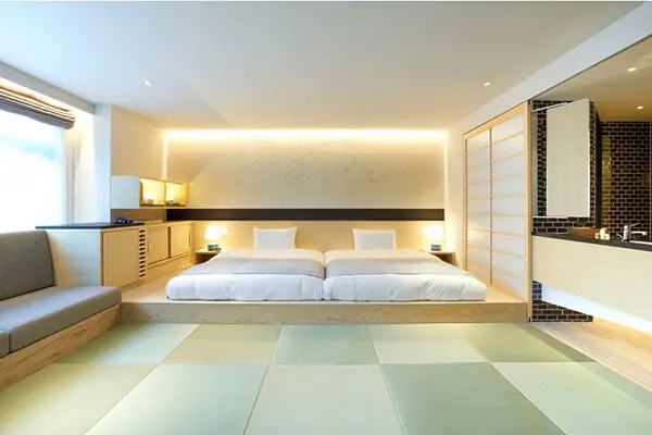 trang trí phòng ngủ nhỏ không giường đơn giản